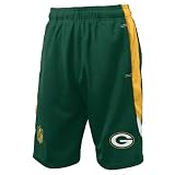 Boys Green Bay Packers Kick Off Mesh Shorts (4-7) Kids 5-6 Medium