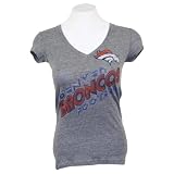 Denver Broncos Women's Fashion Fit NFL T-Shirt - Gray - Small