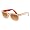 Top White on Striped Orange/Crystal Brow