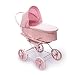 Badger Basket Rosebud 3-in-1 Doll Pram Carrier And Stroller - Pink