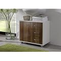 Designm�bel "Glossy WTU" Waschtischunterschrank in Nussbaum Hochglanz