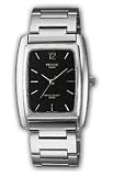 Casio - MTP-1135A-1AEF - Montre Homme - Acier - Rectangle - Quartz Analogique - Cadran Noir - Bracelet Acier