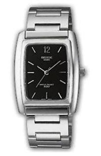 Casio - MTP-1135A-1AEF - Montre Homme - Acier - Rectangle - Quartz Analogique - Cadran Noir - Bracelet Acier