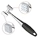 ONME Zinc Alloy Meat Tenderizer, Chicken Meat Hammer Tenderizer Tool with Rubber Grip Handle