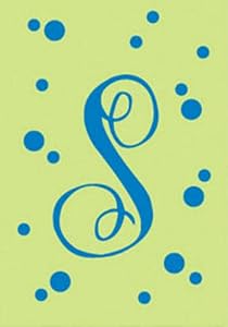 Monogram Polka Dot Regular Size Flag - S