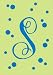 Monogram Polka Dot Regular Size Flag - S