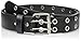 Solid Rich Fashion Color Double Grommet Twin Prong Leather Casual Jean Belt 1 1/2