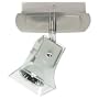 Globe Opalique One-Light Flush Mount Ceiling Fixture, Brushed Steel and Chrome with Frosted Globe #5753401