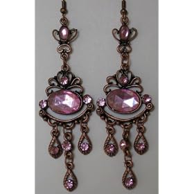 Click here to buy Saka's Bronze Copper Toned Metal Chandelier Earrings - Clearance ! by Saka's.