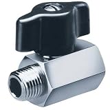 Valley Industries Nickle-Plated Brass Ball Valve, 1/2in.