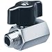 Valley Industries Nickle-Plated Brass Ball Valve, 1/2in.