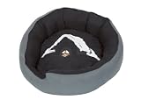 Nobby 71134 Wattekissen Oval ""Snowy"" schwarz / grau