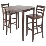 Winsome 3pc Inglewood High/Pub Dining Table with Ladder Back Stool