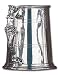 Alchemy Gothic - Freya Saga Tankard - English Pewter Beer Stein - AAT7