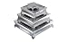 Benzara 16165 Wedding and Party Aluminum Cake Stand Set-4 22 in.,18 in.,14 in.,6 in. W