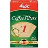 Melitta 620122 40 Count #1 Natural Brown Cone Coffee Filters