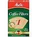 Melitta 620122 40 Count #1 Natural Brown Cone Coffee Filters