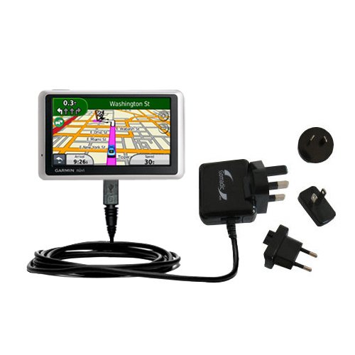 International Wall Home AC Charger for the Garmin Nuvi 1350T - uses Gomadic TipExchange Technology