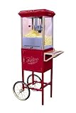 Nostalgia Electrics Old Fashioned Red Carnival Popcorn Cart