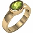 14K Yellow Gold Peridot Ring