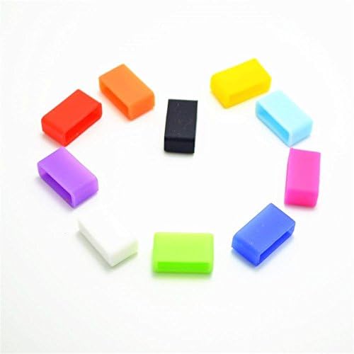 Swellder 10 Colors Silicone Fasteners for FITBIT Charge / FITBIT Charge HR Wristband (10 pcs / pack) Tracker or Wristband NOT included