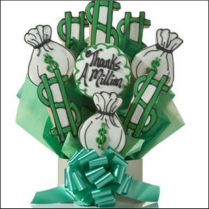 Thanks A Million 12 cookies in a bouq - Unique Gift Idea