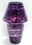 416ZfVpR0UL. SL160  Aromalux Home   Blackberry Jar Candle with Mosiac Glass Shade Gift Set