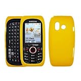 Premium Yellow Soft Silicone Gel Skin Cover Case for Samsung Intensity U450 ....
