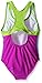 Speedo Girl's Swimsuit One Piece Mesh Splice Thick Strap Electric Purple