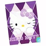 Sanrio Hello Kitty Royal Plush Raschel Blacket Throw (Paint Me In Purple)