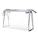 DZT1968(TM)Waterproof CLear Hand Pouch Bag With Zipper For Cosmetic Wash Versatile Storage (Silver)