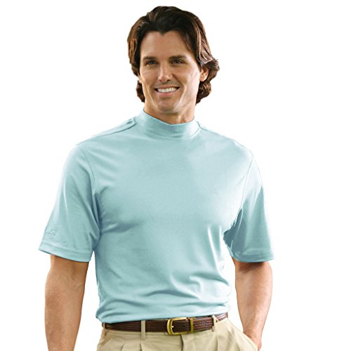 Monterey Club Men's Dry Swing Classic Pique Mock Neck Shirt #3303