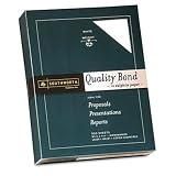 Southworth 3162010 - Quality Bond #1 Sulphite Paper, 20 lbs., 8-1/2 x 11, White, 500/Box-SOU3162010