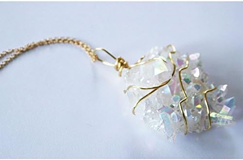 Angel Aura quartz pendant Opal Aura Quartz