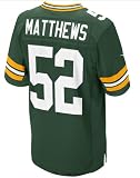 Green Bay Packers NKE Unveils New 2012 NFL Uniforms #52 Clay Matthews III Football Green Jerseys Size 48