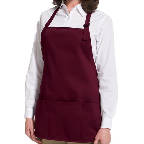 Port Authority - Medium Length Apron with Pouch Pockets. A510