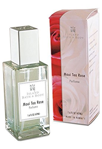 Value Pack 4 Bottles Island Bath & Body Maui Tea Rose Perfume 1.6 oz. Each