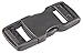 MILE 10 Pcs of Flat 25mm(1 Inch) Plastic Black Color Flat Side Release Buckles-4#