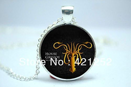 Pretty Lee 2015 Fashion House Greyjor Game Of Thrones Barratheon Sigil Necklace Glass Cabochon Christmas gift
