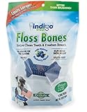 PetSafe indigo Fresh Floss Bones Grain-Free Dental Chew for Dogs, Small 12 oz.