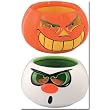 Frighty Night Halloween Ghost and Pumpkin Candle Set