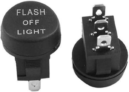 2pcs SPDT On/Off/On FLASH/OFF/Light 3 Position Rocker Switch 6A/250V 10A/125V AC