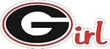 GEORGIA Girl Cute BULLDOGS G logo peel and stick printed sticker