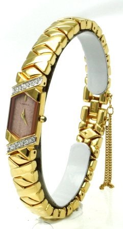 Lassale watches SEIKO Top of the Line Diamonds Sapphire Crystal and Safety Chain 22 k Gold Finish all Made in Japan Women's Watch Lassale watches SEIKO Top of the Line Diamonds Sapphire Crystal and Safety Chain 22 k Gold Finish all Made in Japan Women's Watch