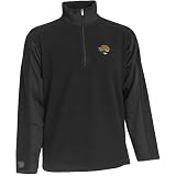 NFL Men's Jacksonville Jaguars 3/4 Zip Fleece Pullover (Black, XXX-Large)
