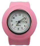 Acczilla Slap Watch - Silicone Slap On Watch - Pink - Childrens Size