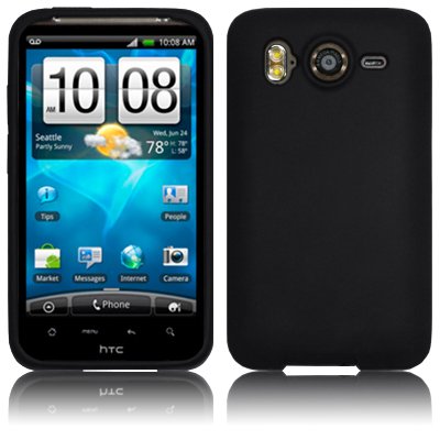HTC INSPIRE 4G SILICONE SKIN CASE - BLACK