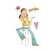 Teen Girl Girlfriend Listening to Music Wall Mural