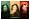 Professionally Framed Bob Marley (3 Faces, Smoking) Music Poster Print - 24x36 with RichAndFramous Black Wood Frame