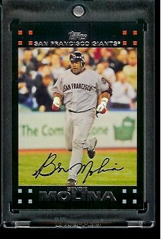 2007 Topps Red Back Bengie Molina San Francisco Giants #342 Baseball Card